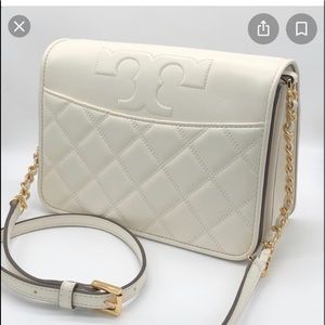Tory Burch cream or ivory crossbody